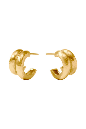 HAVANA DOUBLE HOOP- GOLD