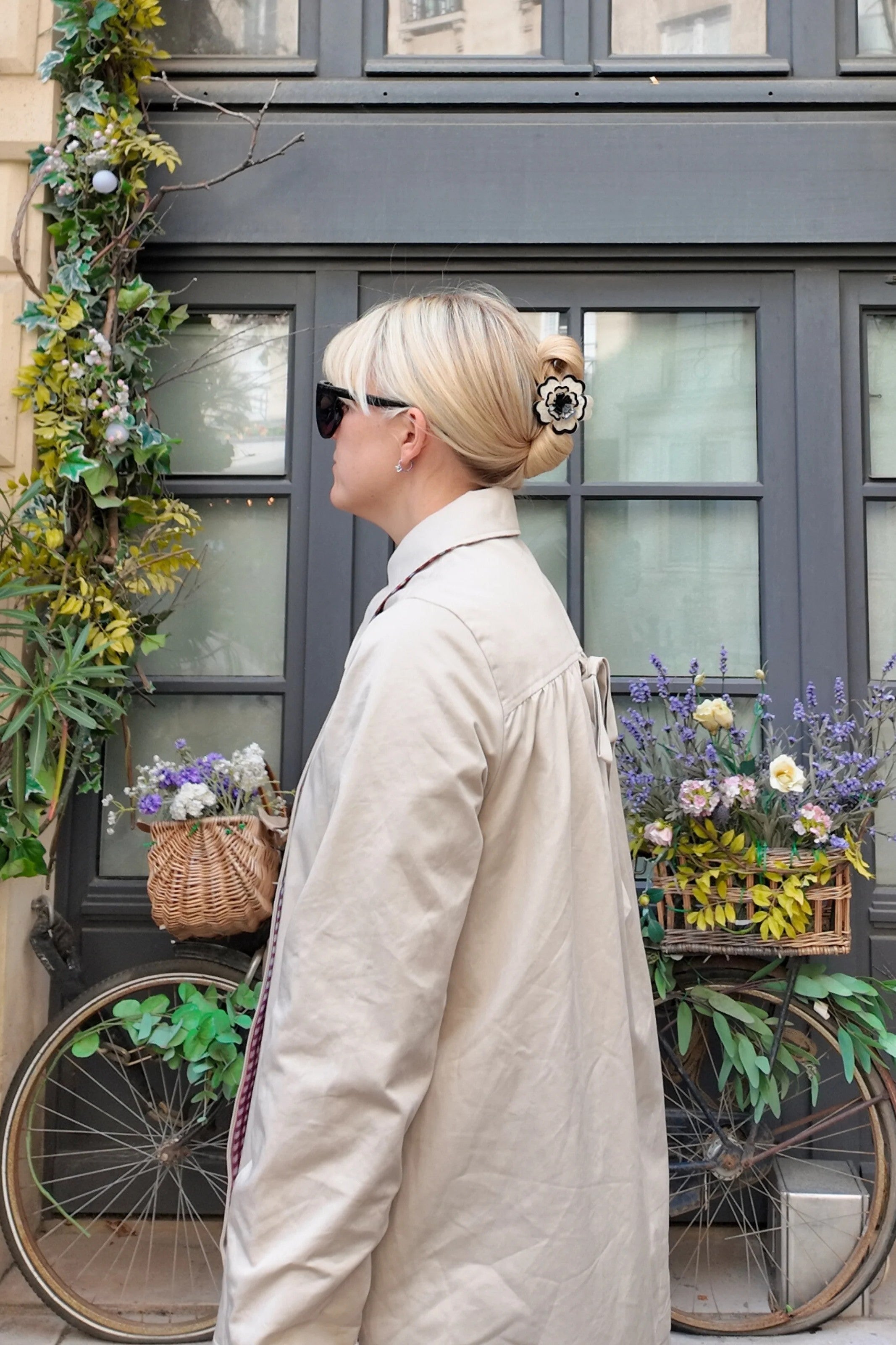 HAND PAINTED ORIGAMI DIANTHUS HAIR CLIP - sassanova