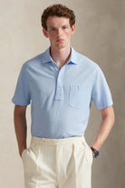 SHORT SLEEVE LINEN PIQUE POLO - Polos - Novaman