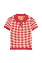 GINGHAM SHRUNKEN POLO - Sweaters - Sassanova