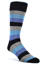 THICK BAR STRIPE SOCK GREY Sassanova NovaMan