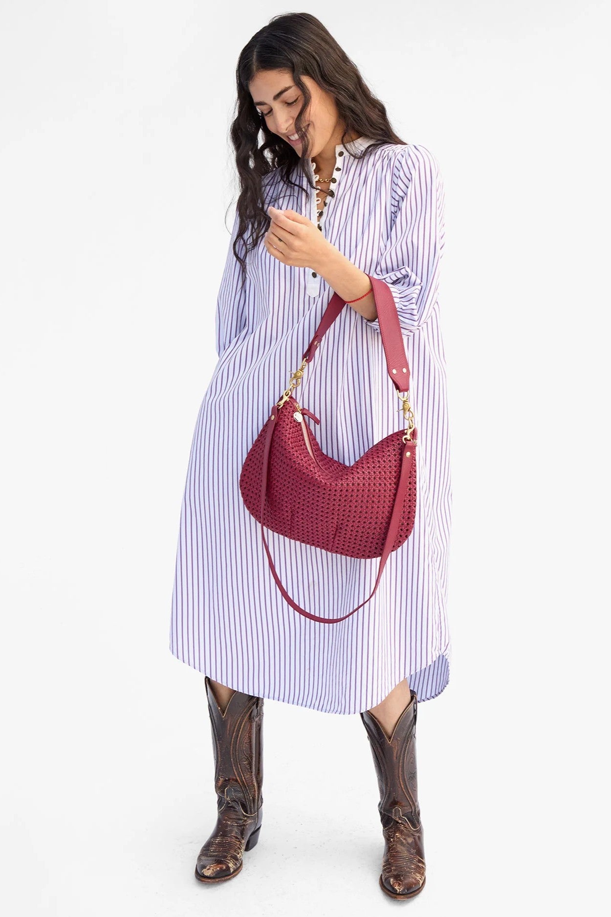 MOYEN MESSENGER RATTAN - Handbags - Sassanova