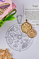 HOPE SMALL PENDANT NECKLACE- SATELLITE CHAIN - Necklaces - Sassanova