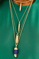 STRONG STONE COLLECTOR SUN RAY- ADJ DELICATE CHAIN - Necklaces - Sassanova