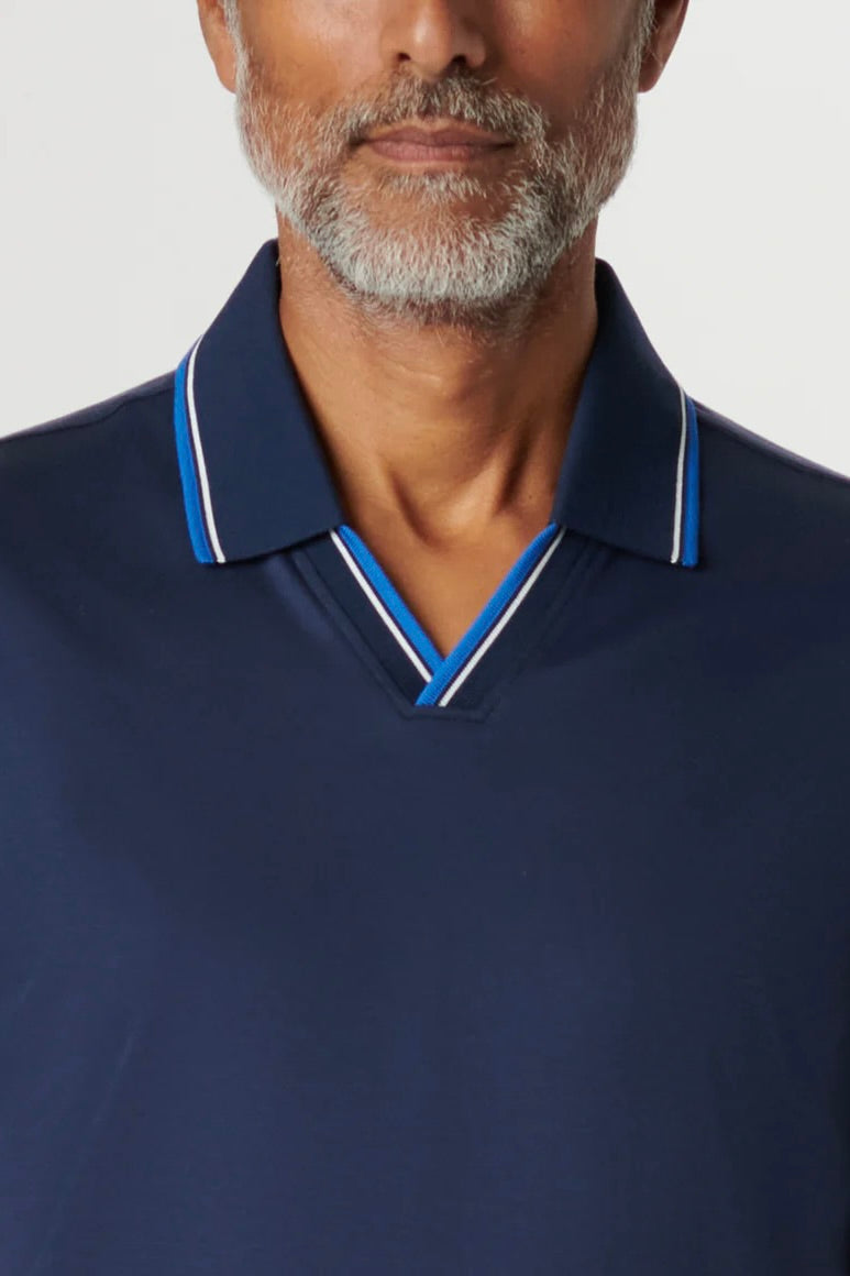 SHORT SLEEVE JOHNNY COLLAR POLO - Polos - Novaman