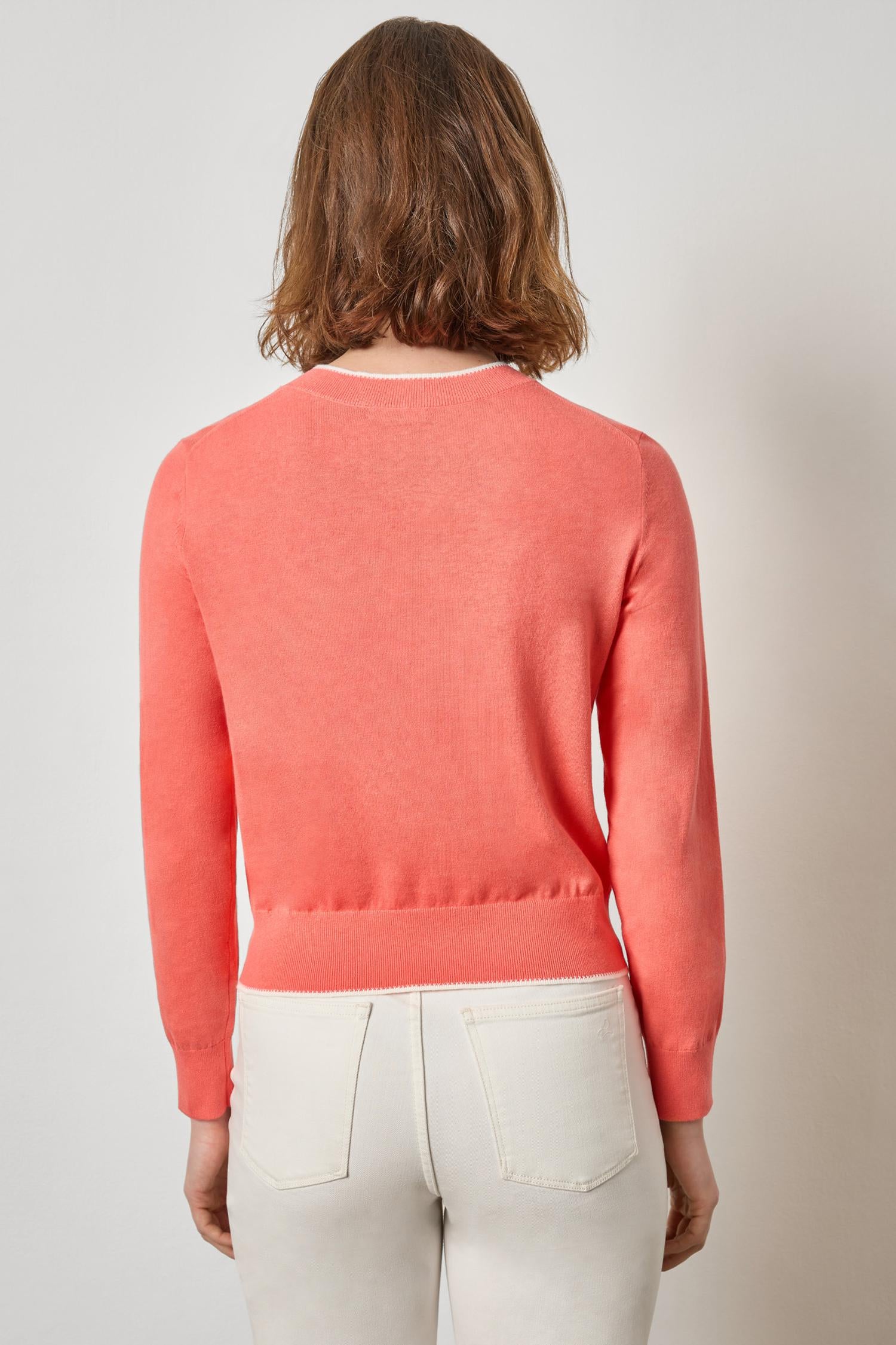 PICOT EDGE CREWNECK SWEATER - Sweaters - Sassanova