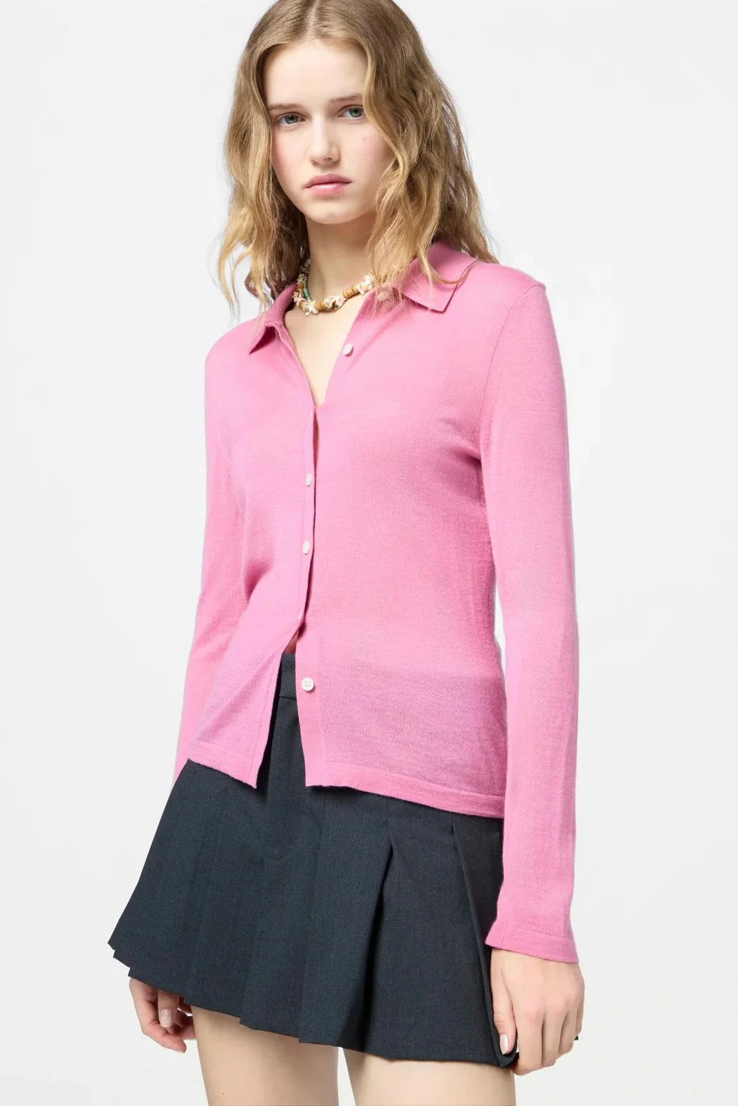 ELLE CASHMERE SHIRT - Sweaters - Sassanova