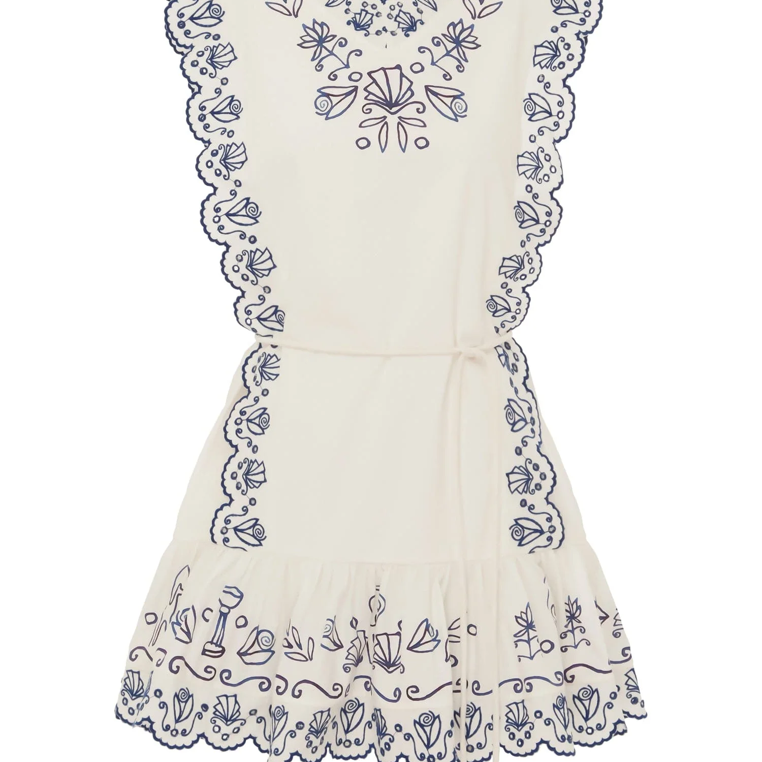 Almais Leela Embroidered Mini Dress Clothing Beige - 8 Almais Leela Embroidered Mini Dress Clothing Beige - 8