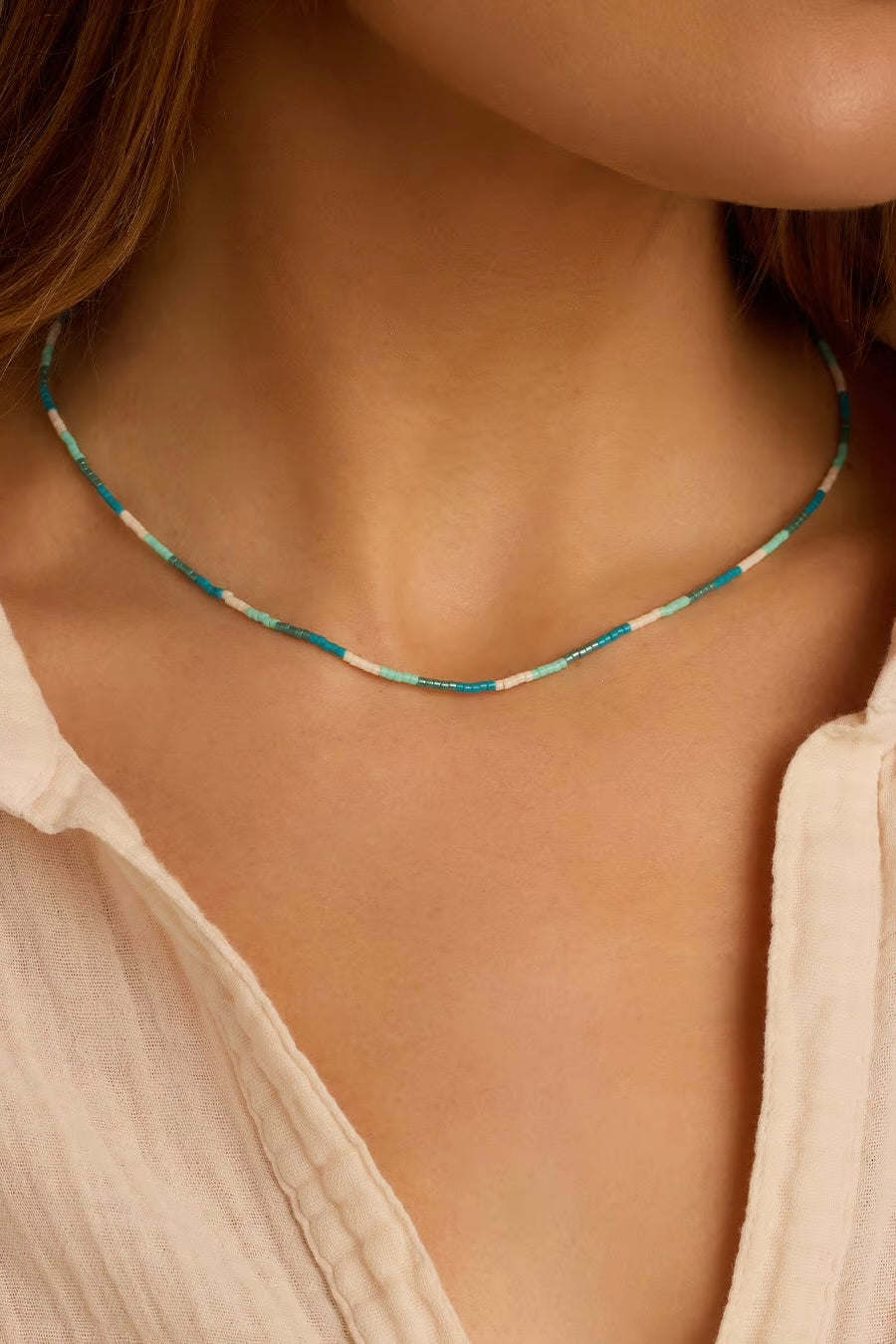 GIGI STRIPE NECKLACE – Sassanova / Nova Man GIGI STRIPE NECKLACE – Sassanova / Nova Man
