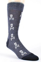 SKULL SOCKS  BLUE GREY - Socks - Novaman