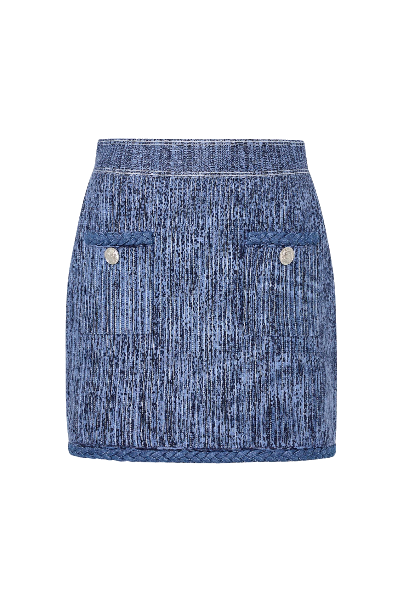 SOLEIL PINSTRIPE KNIT SKIRT - Skirts - Sassanova