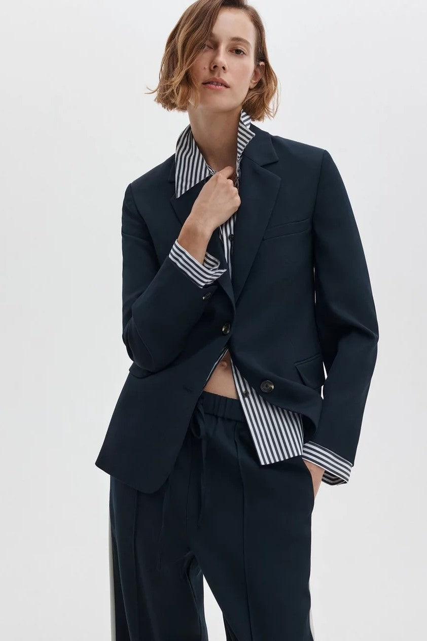 FRANK POPLIN BLAZER - Jackets - Sassanova