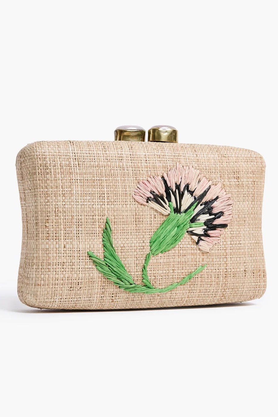THE AZAELA MINAUDIERE- NATURAL/PINK - Handbags - Sassanova