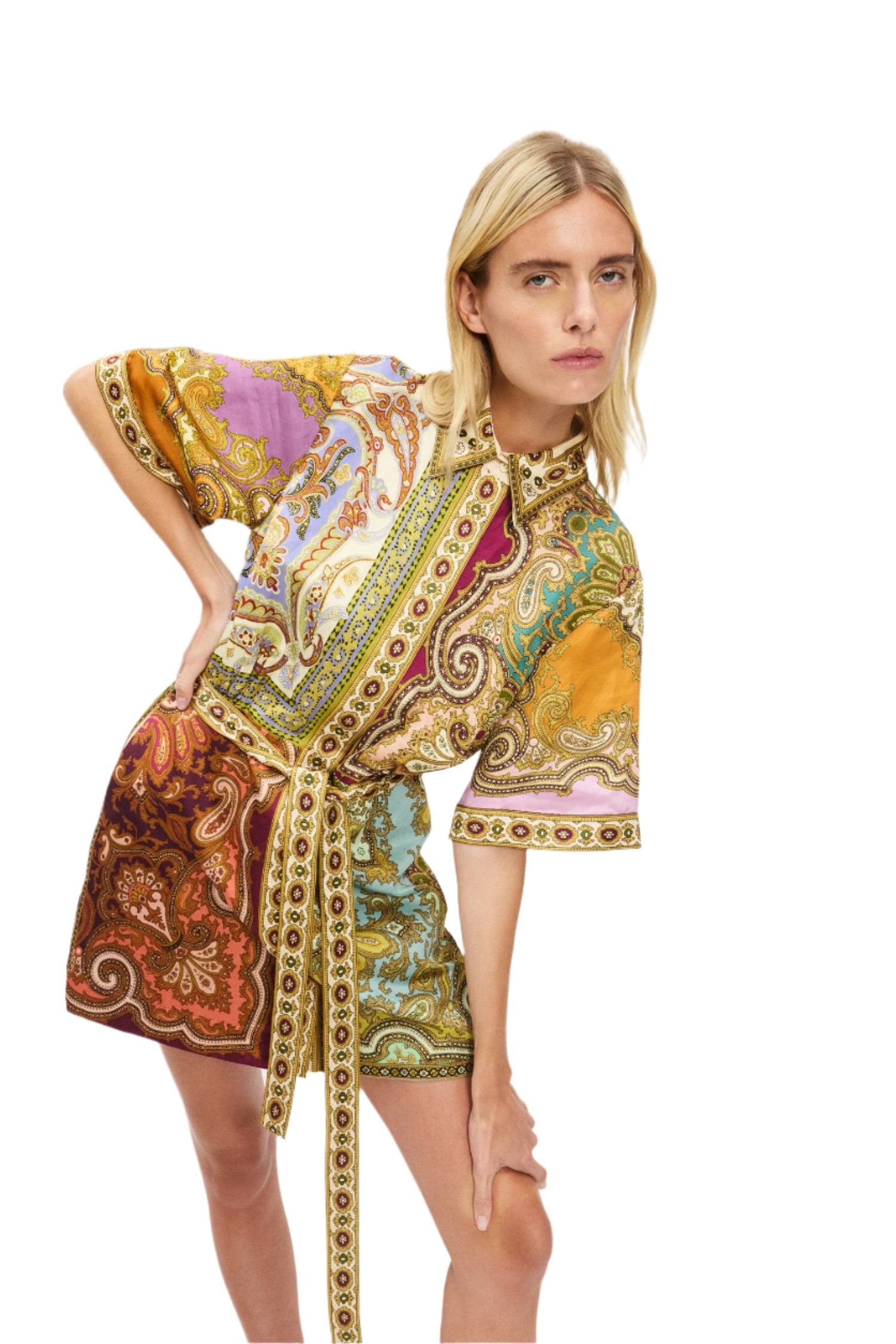 CLEMENZA SPLICED MINI DRESS
sassanova