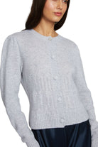 PUFF SLV POPCORN STITCH CARDIGAN - Sassanova