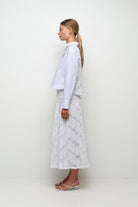 KACEY COTTON LACE SHIRT - Blouses - Sassanova