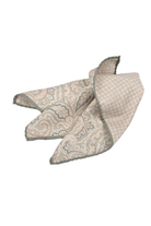 ITALIAN SILK PRINTED POCKET SQUARE MINT OS Sassanova / Novaman