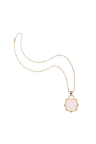 LOVE CARVED GLASS PENDANT- CLASSIC ROLO CHAIN Sassanova