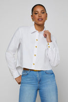 COSETTE CROP HI LOW SHIRT - Blouses - Sassanova