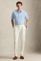 SHORT SLEEVE LINEN PIQUE POLO - Polos - Novaman