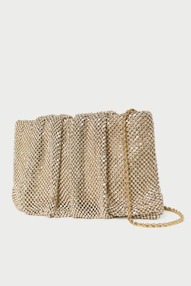 SERENA GATHERED CLUTCH - Handbags - Sassanova