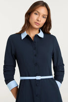 STRIPE SHIRTING LUCILLA DRESS - Dresses - Sassanova