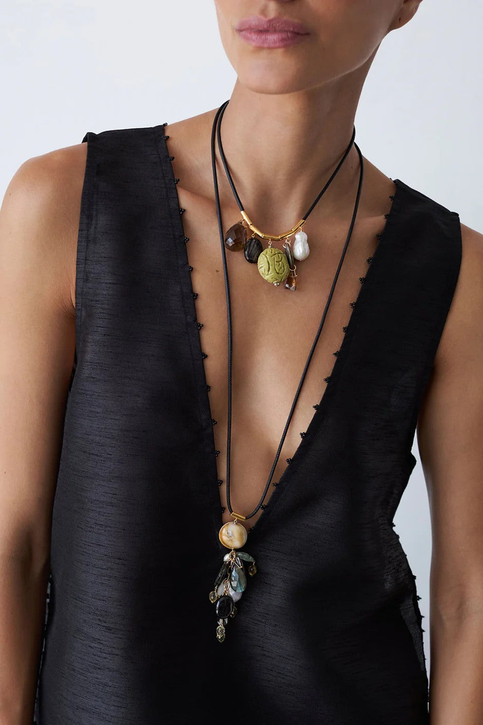 SHIVA CHARM NECKLACE- MULTI - Necklaces - Sassanova