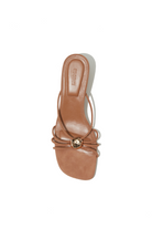 AMAYA SUEDE STRAPPY KITTEN HEEL - Shoes - Sassanova