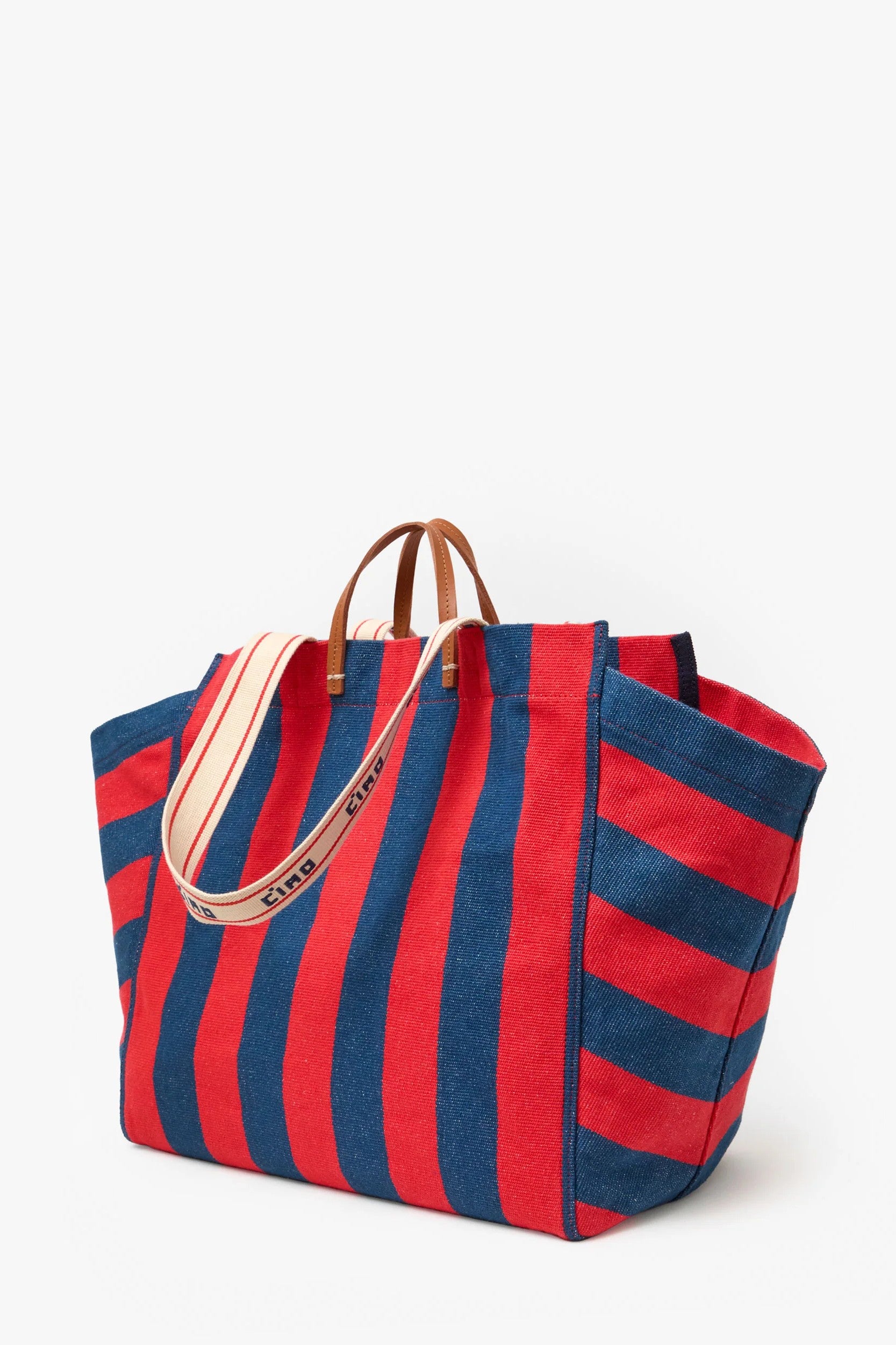 BEACH TOTE CANVAS STRIPE - Handbags - Sassanova
