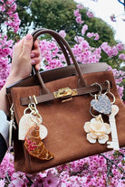 HAND PAINTED CELESTIAL HEART BAG CHARM & KEYCHAIN - sassanova