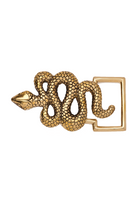 GOLDEN SNAKE BUCKLE - Belts - Sassanova