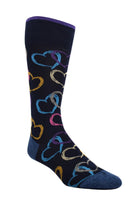 HEART SOCKS NAVY - Socks - Novaman