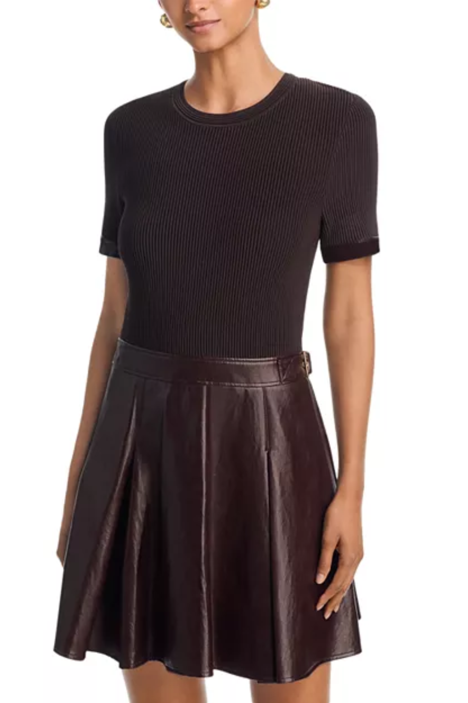 DEVYN KNIT SKIRT MINI DRESS Sassanova