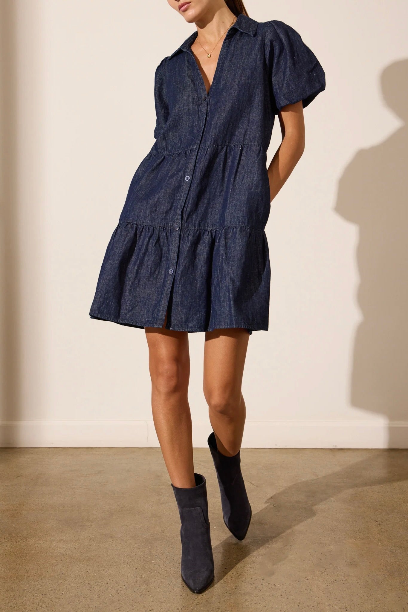 HAVANA MINI INDIGO DRESS