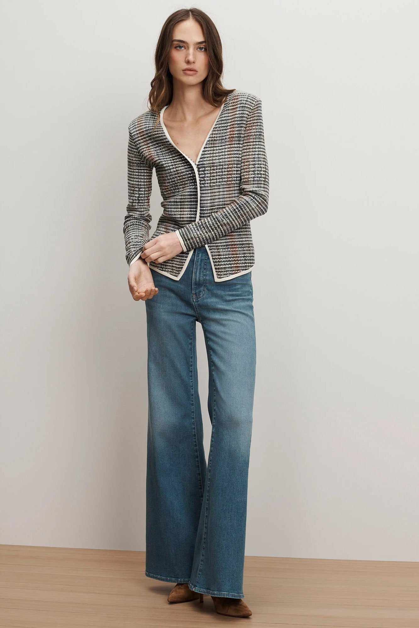 NADIALINE KNIT JACKET - Jackets - Sassanova