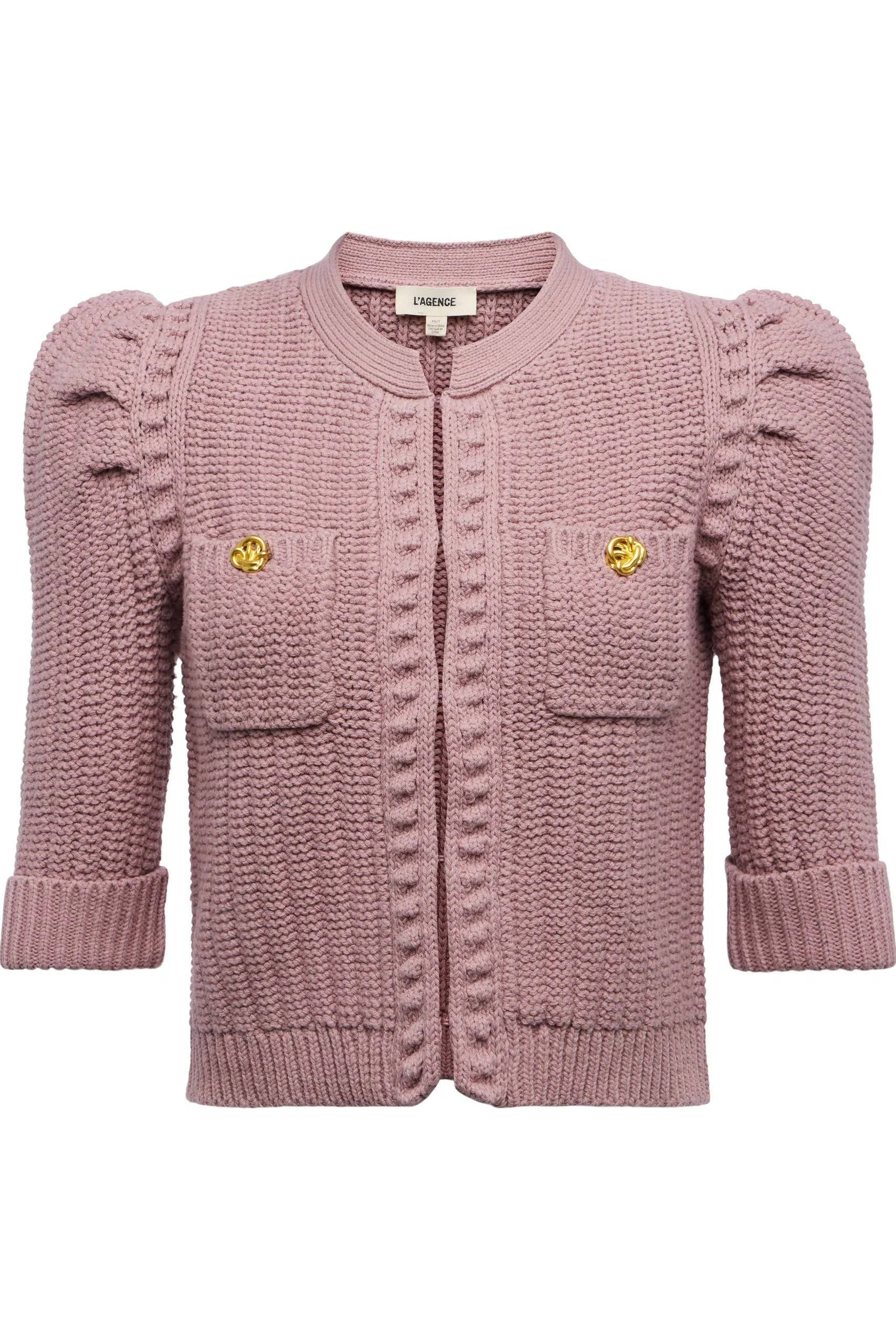 DELILAH CROP TEXTURED CARDI
sassanova