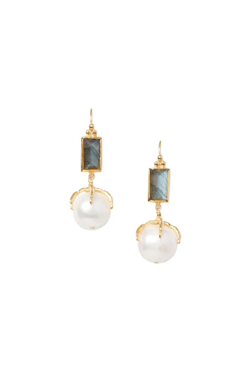 LARK DROP EARRINGS- WHT PEARL
sassanova