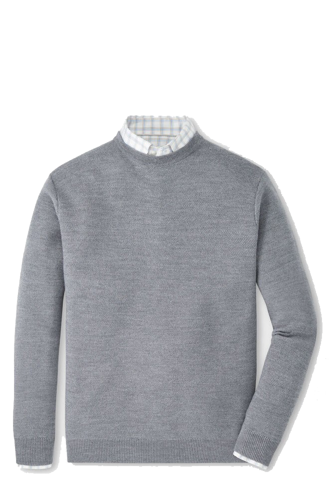 AUTUMN CREST HONEYCOMB CREW in gray-novaman