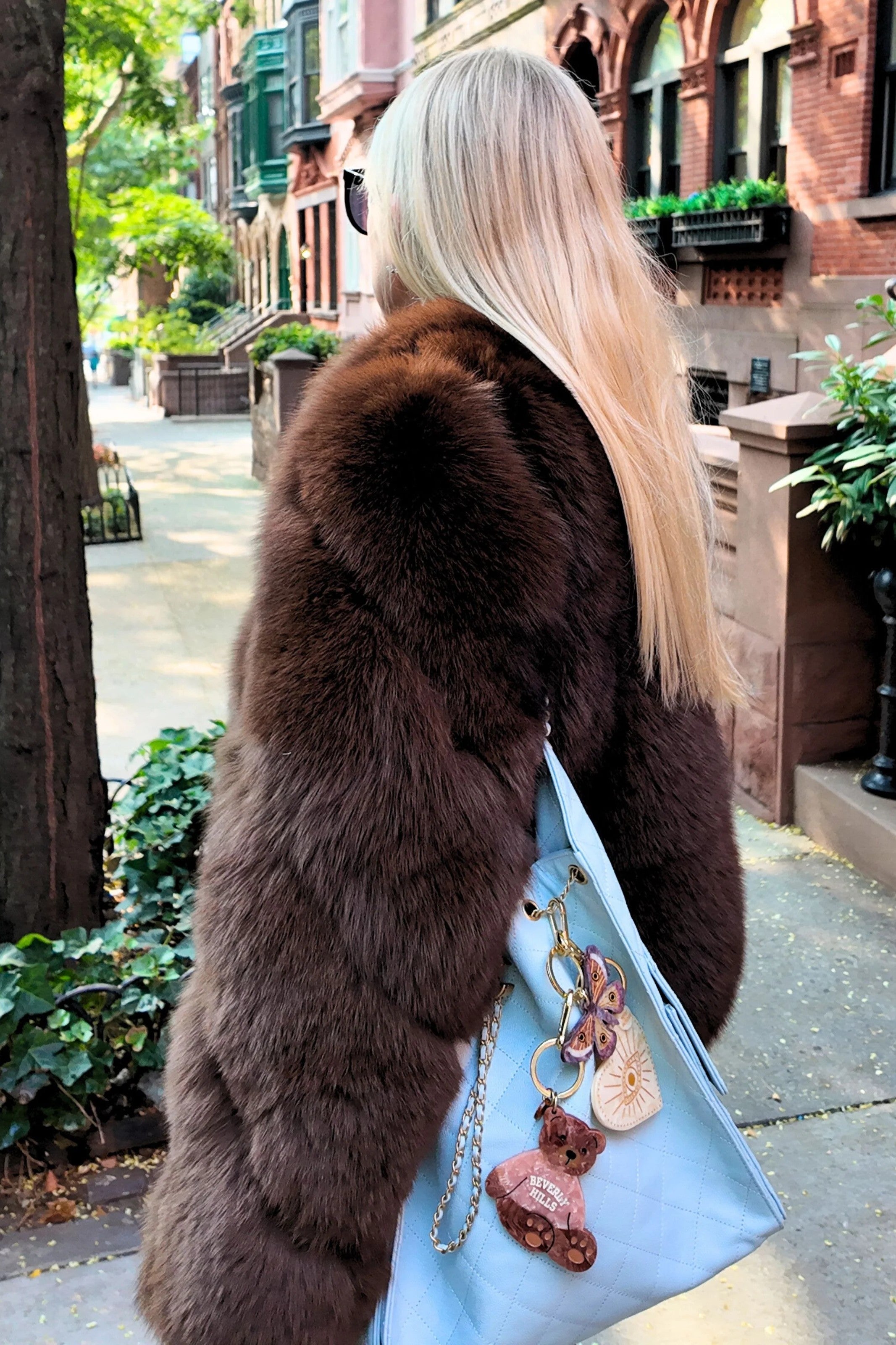 HAND PAINTED CELESTIAL HEART BAG CHARM & KEYCHAIN - sassanova