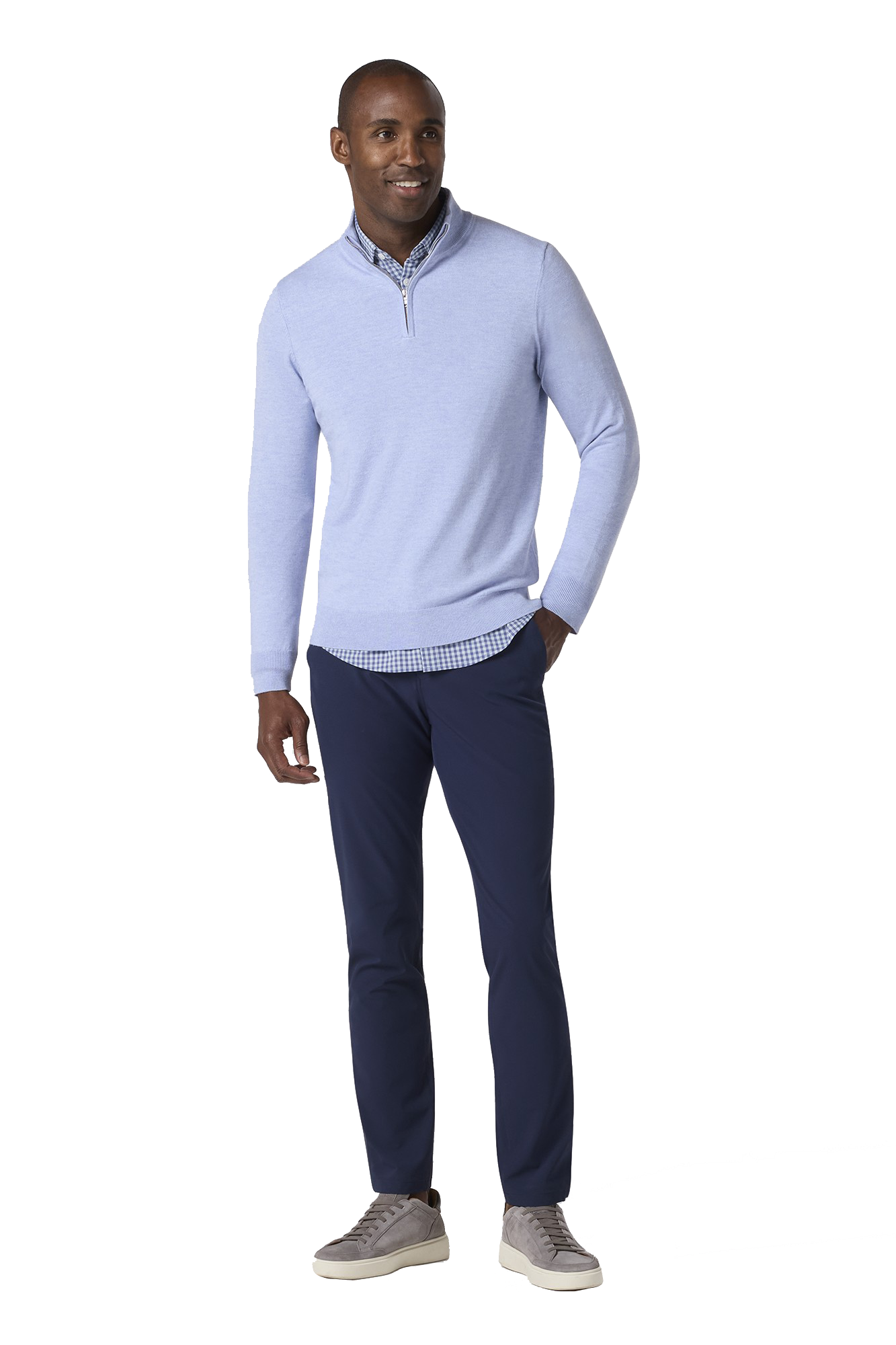 HERITAGE 1/4 ZIP SWEATER-novaman