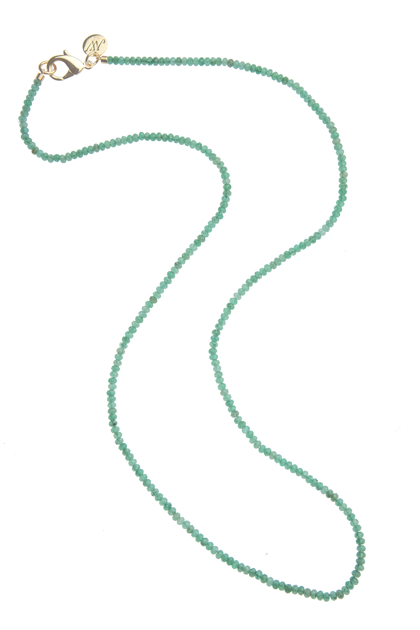 DOUBLE WRAP DIAMOND CUT JADE NECKLACE - Necklaces - Sassanova