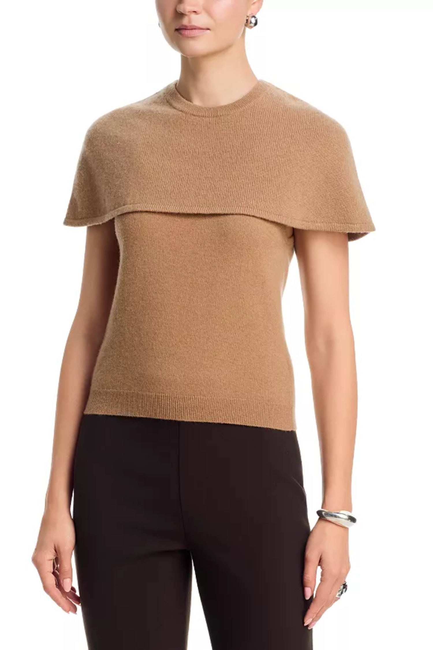 YUKI SHORT SLEEVE CAPE TOP Sassanova