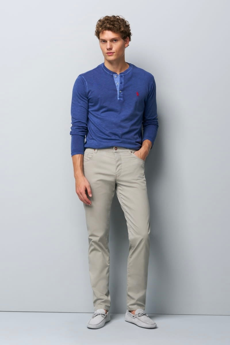 5 POCKET SLIM M5 PANT - Pants - Novaman