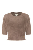 GUINEVERE SHORT SLEEVE CROP CREW - Sweaters - Sassanova