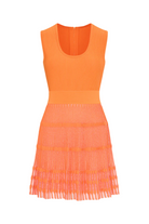 SHEER KNIT SLVLS FLARE MINI DRESS
sassanova