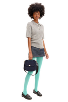 SUEDE TURNLOCK LOUIS W/ TOP HANDLE - Handbags - Sassanova