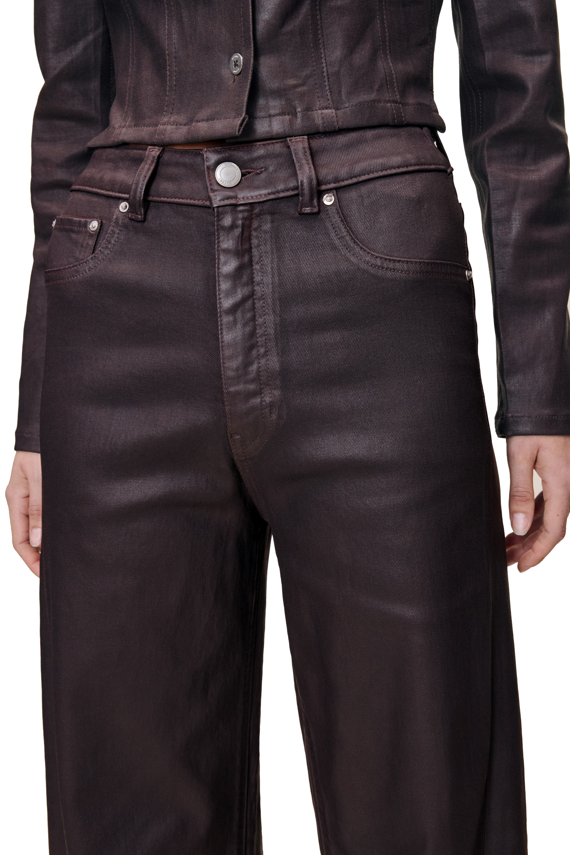 MIRO BARREL HIGH RISE COATED - Jeans - SASSANOVA