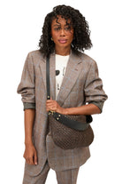 MOYEN MESSENGER LEATHER/SUEDE CHECKER
sassanova