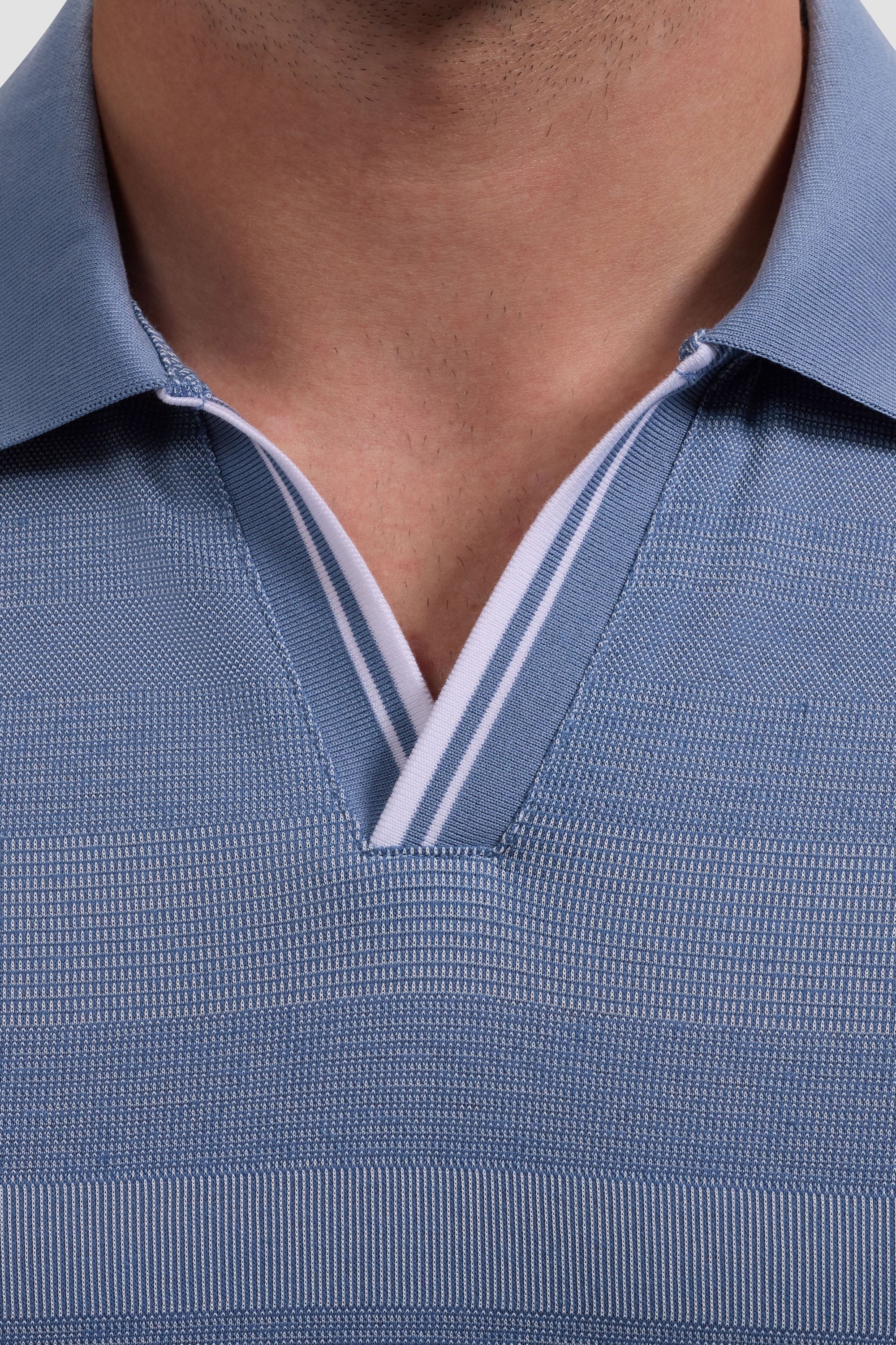 SHORT SLEEVE JOHNNY COLLAR POLO - Polos - Novaman