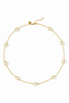 WINDSOR DELICATE PAVE NECKLACE- GOLD/CUBIC ZIRCONIA - Necklaces - Sassanova